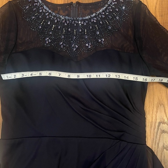 Alex Evenings Navy Long Sleeve Dress - Picture 7 of 12